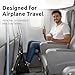 neynosy Airplane Foot Hammock – Hanging Foot Sling for Plane Travel, Adjustable 3-Position Foot Rest for Long Flights, Travel Comfort Kit with Eye Mask & Earplugs