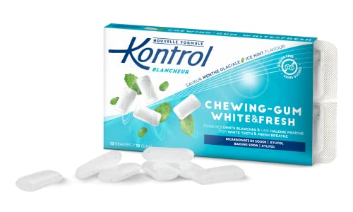 Chewing-Gum sin azúcares x12 - Sabor de menta helada - KONTROL