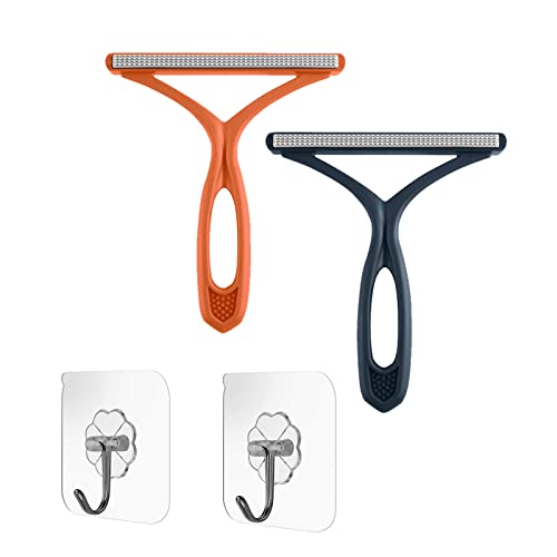luckaide 2Stk Magische Pfoten Fusselbürste, Anti Haar und Fusselbürste, Manueller Tragbarer Fusselentferner, Doppelseitiger Fusselentferner Pro für Wolle Kaschmir und tierhaare, Sofa, Bed (2Stk Haken) Cover