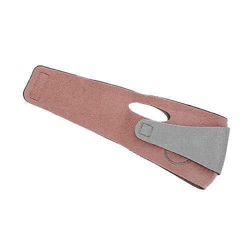 CALLARON 1 Pieza Cinturón De Cara Delgada Moldeador Reductor De Papada Mentón Instante Doble Facial Piel Belleza Cinturón De Elevación Reutilizable Mentonera Mujer Poliéster Rojo