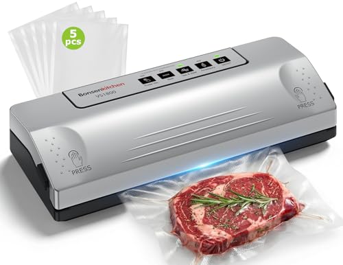 Bonsenkitchen Vacuum Sealer Machine 30cm Longer Seal Compact Design