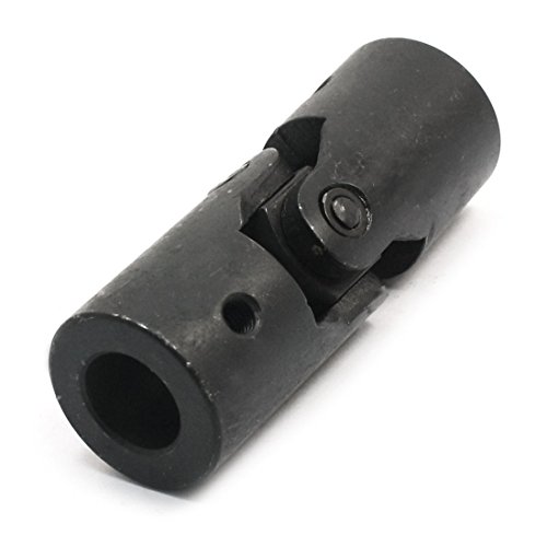 Aexit 16mm x Electrical equipment 30mm x 85mm Groove Type Rotatable Black Metal Industrial Fittings Universal Joint