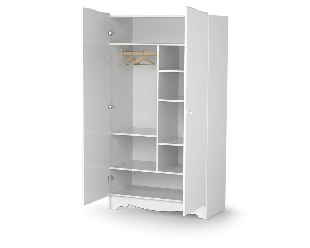 MARELLE Chambre bébé lit commode à langer armoire en bois blanc 60x120
