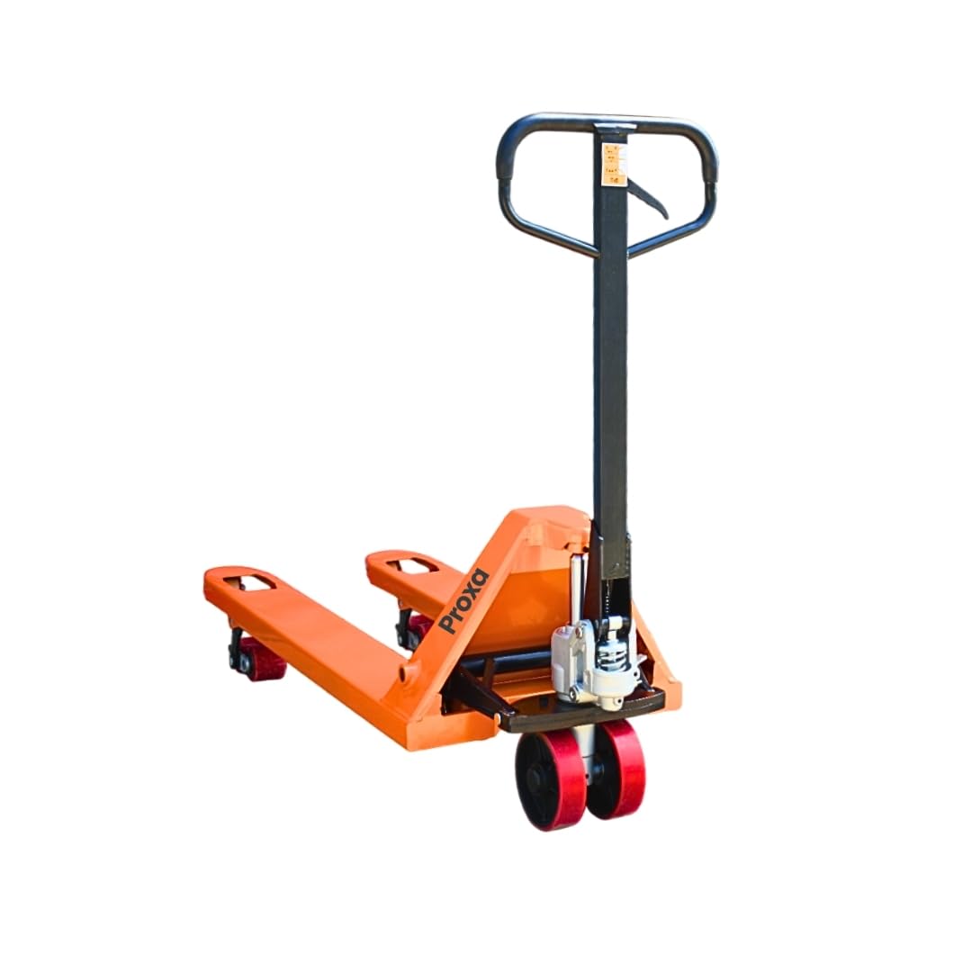 Proxa Pallet Truck 2. 5 Ton Capacity, 1150x550mm Fork Size, PU Wheels, Pallet Jack for Industrial Warehouse & Operations (2.5 T | PU Wheel | Orange | 550 mm)-picture-30