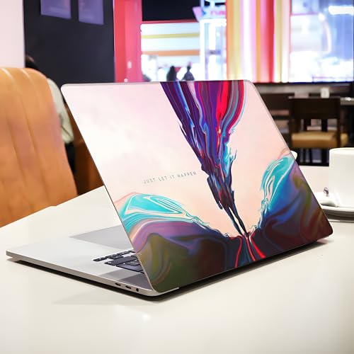 Image of NoWorries 14inch /15.6inch Laptop Skin ''Customizable'' Easy to Apply Gray Back Skin for All Laptops (Theme - Graffiti) (Scratch & Dustproop) Gray Back Material Bubble Free Laptop Skins