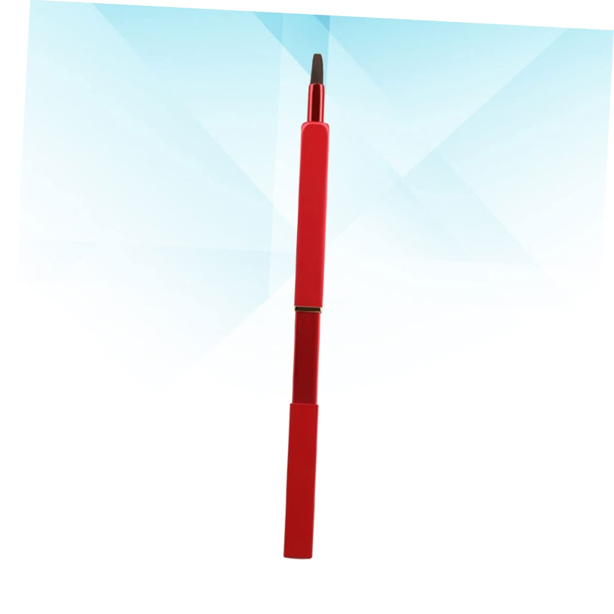 Gogogmee 2pcs Retractable Lip Brush Portable Makeup Brush Set with Nylon Fiber Angled Lipstick Applicator for Travel