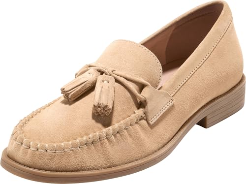 Cole Haan Women's Stassi Soft Tassel Loafers, Buckwheat Suede, 8-B US - image 1