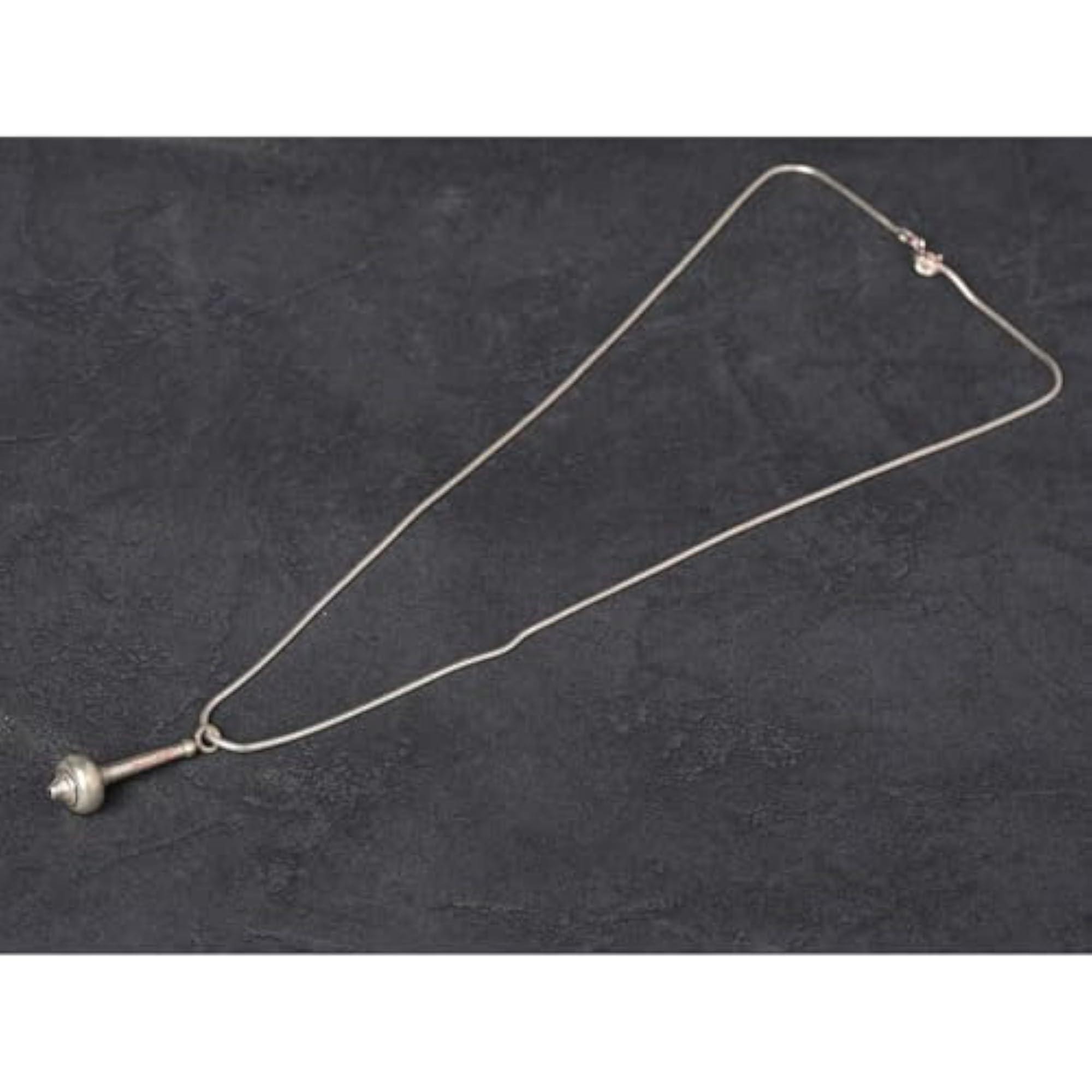 925 Pure Silver Hanuman Gadha Pendant with Chain, Unisex