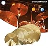 Brass Drum Cymbals Kit 8 10 12 14 16 Inch Splash Crash Hi-Hat For Beginners Professional Players Music Programs(8inch) #3