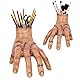 Amebleak Eiskaltes Händchen, Eiskaltes Händchen Elektrisch, Gruselige Gebrochene Hand, Gothic Family Hand Model Latex Stifteköcher Geschenke Für Fans and Halloween Cosplay Party Deko Farbe A323