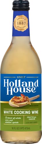 Image of Holland House White Cooking Wine, Ideal for Cooking, Roasting and Marinating, 16 FL OZ (Pack of 2)