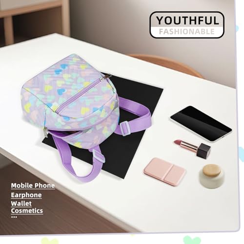 Energather Ladies Small Backpack, PU Leather Small Backpacks for Women and Girls, Mini Backpack Cute Backpack with Adjustable Shoulder Strap for Travel, Shopping, Walking - Image 4