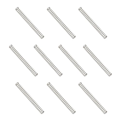 MECCANIXITY Compression Spring 2 mm OD 0.3 mm Wire 20 mm Free Length 304 Stainless Steel Small Extension Spring for DIY Projects Home Shop Repairs (Silver Tone, Pack of 10)