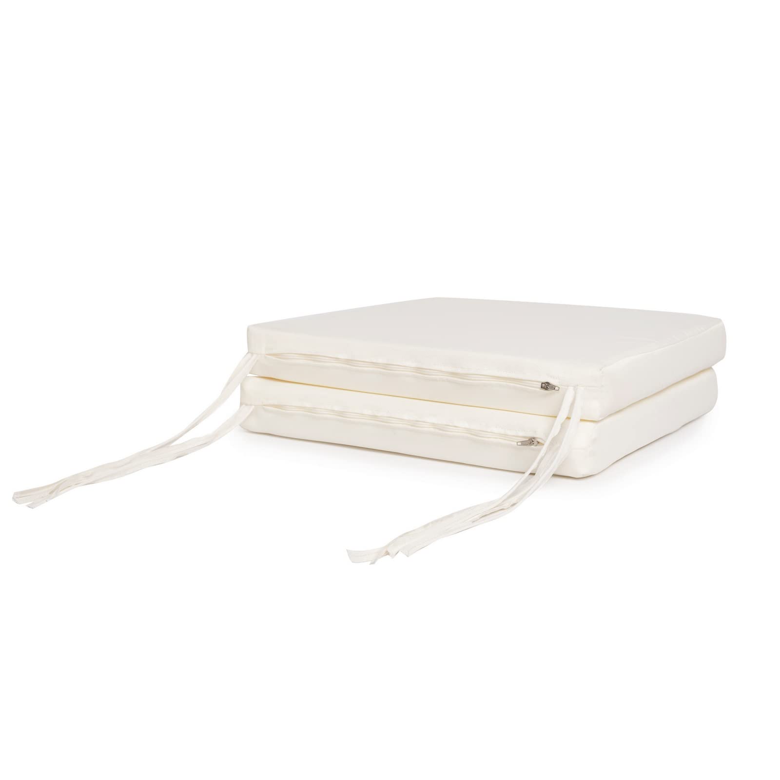PARAMAISON Cuscino per Sedie da Cucina 35x35x5 cm Beige Antigraffio Set da 2