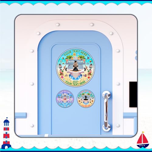 Imán decorativo redondo para puerta de crucero graduación 2026 miniatura 5