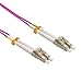 Cable Central LLC (50 Pack 9m LC/UPC-LC/UPC OM4 Multimode Duplex Erika Violet Fiber Optic Patch Cable - 29.5 Feet