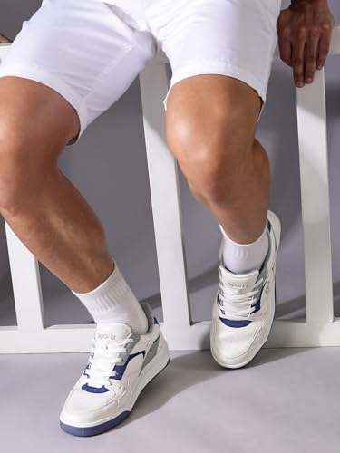 Image of WALKAROO Colourblocked Sneakers for Men's|Comfortable Insole and Secured Lace-Up Closure |Stylish Sneakers for Everyday Wear|WY3477