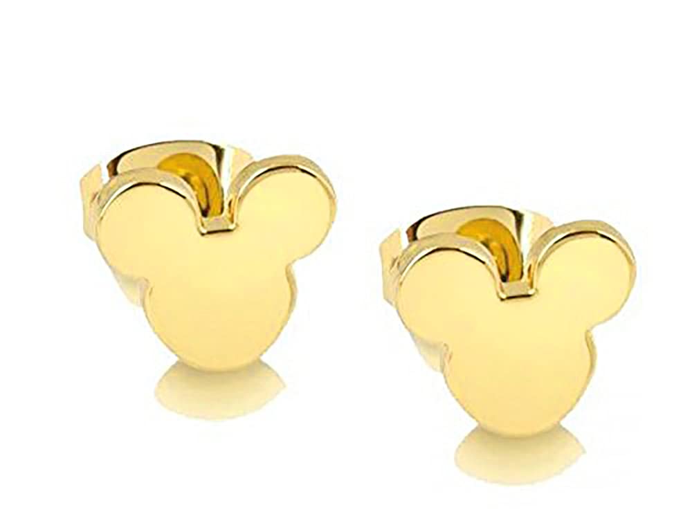 findoutBaobei - Pendientes de Mickey Mouse para mujer, acero inoxidable quirúrgico, hipoalergénicos, para cartílago, Minnie Mouse, para mujeres, hombres, niños y niñas, sin níquel