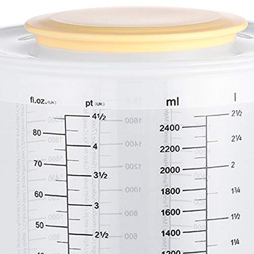 Vaso medidor plástico con tapa y jarra para mezclar miniatura 6
