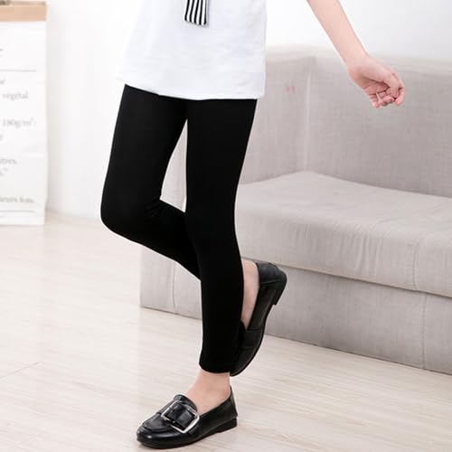 6 Pack Girls Basic Leggings Cotton Baby Girls' Leggings Soft Footless Stretchy Tights Pants4