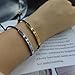 Choistily Dont Let The Hard Days Win Bracelet for Women Adjustable Handmade Braided Bracelet Stainless Steel Tube Engraved Inspirational Bracelet for Women Men Inspirational Jewelry Gifts (Silver A)