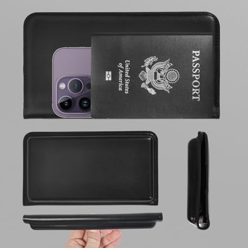 Rechargeable Wallet, Wireless Charging Wallet, RFID Blocking Women's Wallet - with Money Clip Slim Leather Slots Credit Card Holder 8000mAh Leather Wallet with Gift Box4