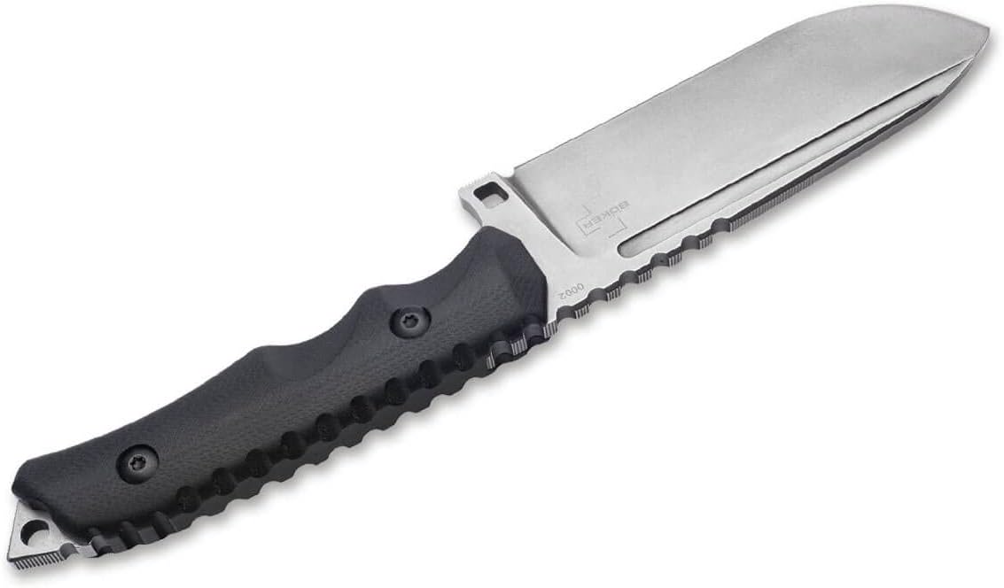 BÖKER PLUS® Hermod 2.0 - tactical fixed-blade knife - survival & outdoor - with Kydex sheath - full tang - D2 blade in gift box