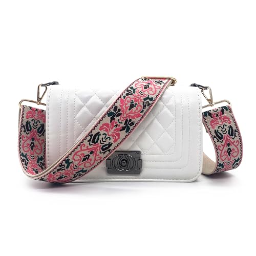 Image of Purse Straps Replacement Crossbody - Adjustable Bag Strap for Purses, Wide Shoulder Strap for Women Guitar Purses