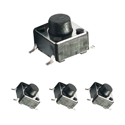 Interruptor táctil SMT 6x6x5,5 mm microminiatura de 4 pines para placas de circuito 20 uds 3