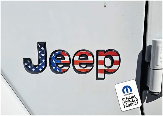 Decal Mods Fender Jeep Fender Flat Overlay Decal Graphic fits Jeep Wrangler JL/JT (2018-2026) (Set of 2) USA Flag - FFLAG | FK1P4