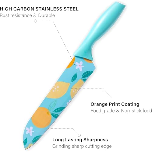 Image of 3 Piece Stainless Steel Professional Kitchen Knife Set /Meat Knife /Chef Knife with Non-Slip Handle Sharp Manual Sharpening for Home Kitchen, High Carbon Stainless Steel Knife Set (Blue)
