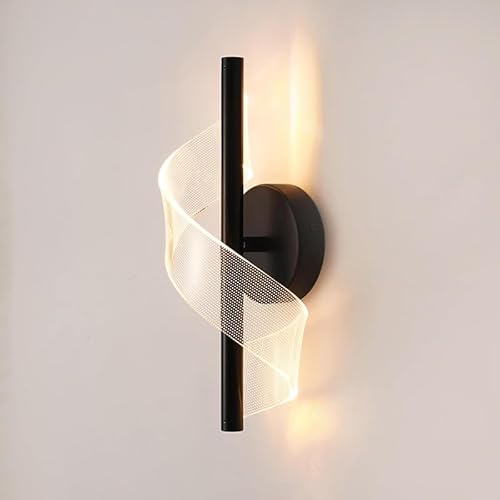 ZLBYXLU �����pLED�E�H�[�����C�g�A�N���G�C�e�B�u��LED�X�p�C�����E�H�[���C�䃉�C�g�A3000K�g�������̕ǏƖ��A�Q���A���r���O���[���A�x�b�h�T�C�h�A�L���A�K�i�p (�u���b�N)