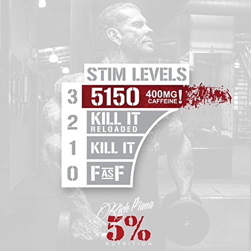 Image of 5% Nutrition Rich Piana 5150 High Stim Pre-Workout Powder | Extreme Energy, Focus, Pumps & Endurance | 400 mg Caffeine, Citrulline, Beta Alanine, N-Acetyl L-Tyrosine | 30 Srvgs (Pink Lemonade)