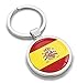 Biomar Labs® Portachiavi 3D Bandiera Nazionale della Spagna Spain in Metallo, Accessorio per Uomo e Donna, Idea Regalo KK 191