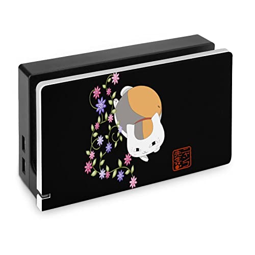 Switch Dock ケース 夏目友人帳 ニャンコ先生 猫 花柄 Switch専用 Dock カバー 傷防止 ホコリ防止 スイッチドック 対応 保護カバー 保護ケース 全面保護 Switchカバードック対応 傷防止 指紋防止 衝撃吸収 耐久性が良い 精密