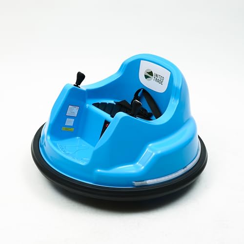 Auto radiotelecomandata con Parent coltroll, Autoscontro elettrico per Bambini, Autoscontro con luci led e musica incorporata (azzurro)