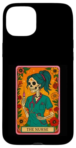 Dia De Los Muertos Tarot Card Nurse La Lorona スマホケース iPhone 15 Plus 用