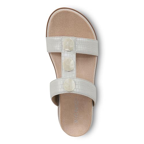 Image of Vionic Serra Women's T-Strap Slip-on Supportive Sandal
