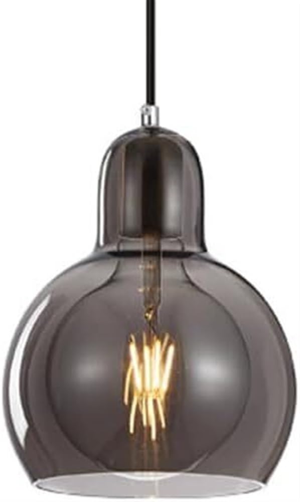 Hertl C Nordi Style Handelier, Reative Gourd-Shaped Glass Pendant Light Lampshade, E27 Base Single Hanging Light, Embedded Eiling Lamp, Bar Balcony Decoration Pendant Lamp (Color : )