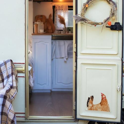 Vinilo decorativo de gallinas para ventana y pared miniatura 7