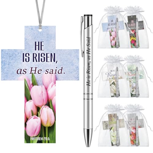 DispowreathH 24 Pcs/ 12 Sets Easter Christian Gifts He is