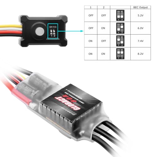 ESC crawler AM32 80A avec moteur brushless 2250KV pour un contrôle millimétré RC
