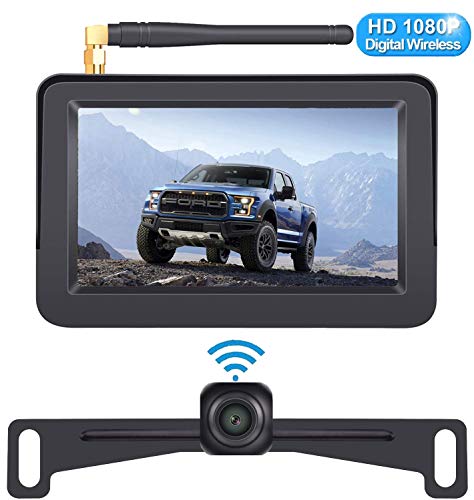 DoHonest HD 1080P Digital Wireless Backup Camera Kit with 5 Inch TFT Monitor