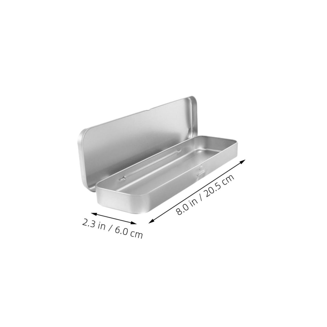 Mobestech 8 pezzi Scatola Portapenne Rettangolare in Metallo Organizer Singolo Astuccio Scuola Resistente e Protettivo per Cancelleria Design Moderno e Robusto