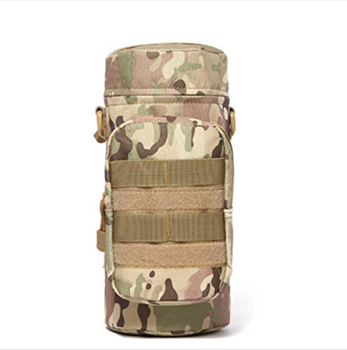 Jipemtra Tactical Military Molle Water Bottle Pouch H2O Hydration Carrier Holder Military Molle Tactical Travel Carry Bag Case For Outdoor Activities Running Cycling Camping (Green) #TOP1