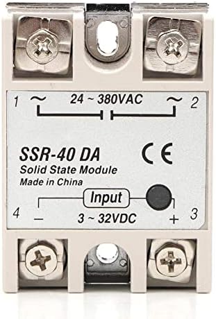 TOPINCN Smart Pid Temperature Controller, Digital Rex-C100 Temperature Controller + 40A Solid State Relay + K Thermocouple Gd Set 0 to 400 Ac100-240V