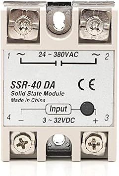 TOPINCN Smart Pid Temperature Controller, Digital Rex-C100 Temperature Controller + 40A Solid State Relay + K Thermocouple Gd Set 0 to 400 Ac100-240V