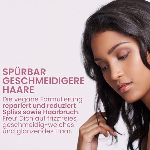 Jean & Len Aufbau Haarkur Mandel & Keratin, für stark strukturgeschädigtes Haar, repariert & reduziert Spliss sowie Haarbruch, glättet die Haarstruktur, Haarkur ohne Parabene & Silikone, vegan, 250 ml – Bild 4