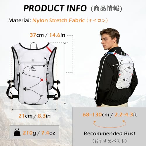 Image of TRIWONDER Hydration Vest Running Backpack for Men & Women, Water Pack for Hiking, Camping, Climbing & Cycling, Lightweight Daypack