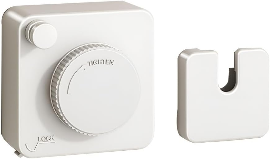 Invisible Retractable Clothesline - Drill-Free Installation, Indoor/Outdoor Use, Stainless Steel Rope for Bathroom & Balcony(White)